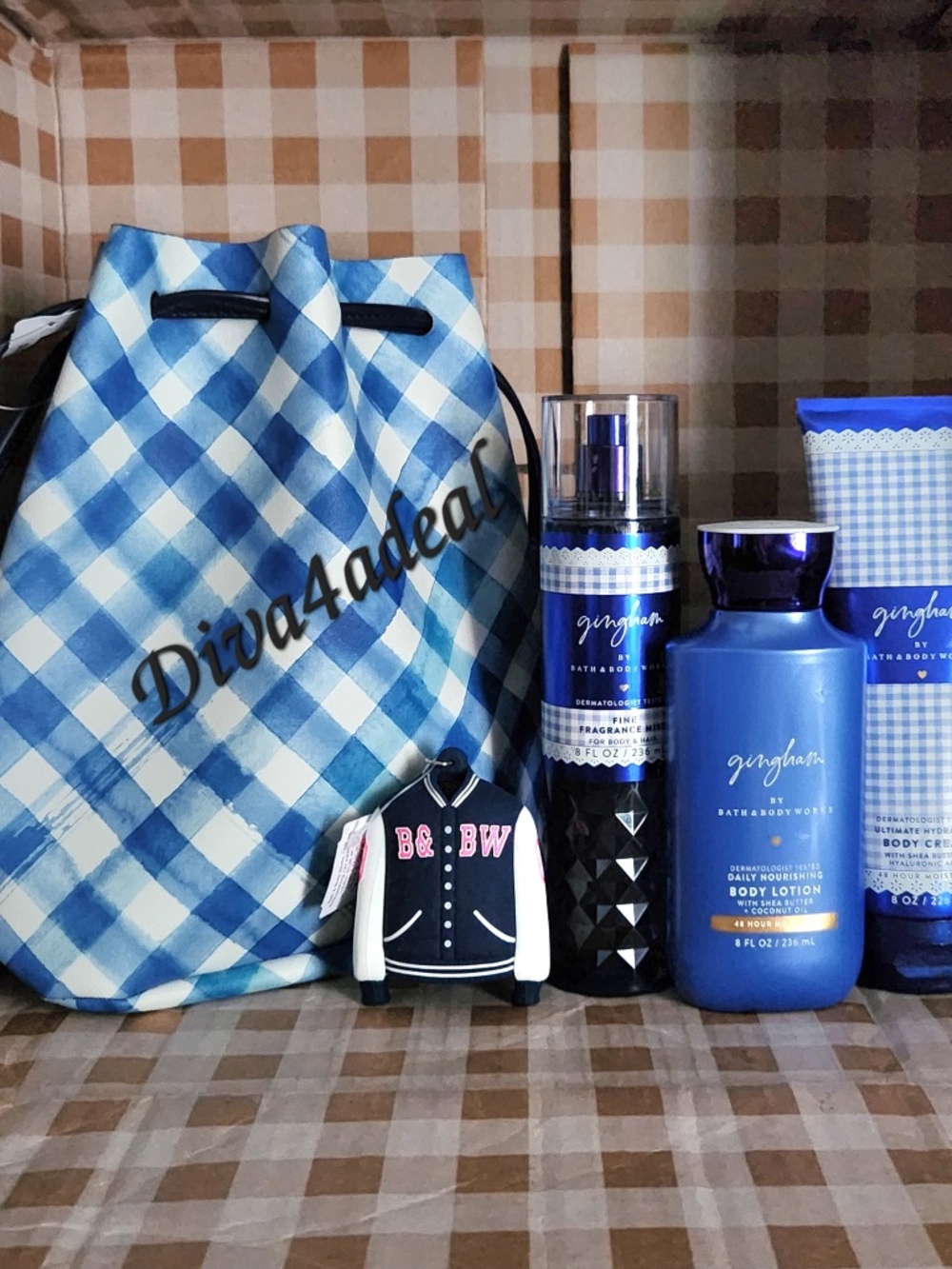 Bath & Body Works GINGHAM 4PC Collection Set Bundle